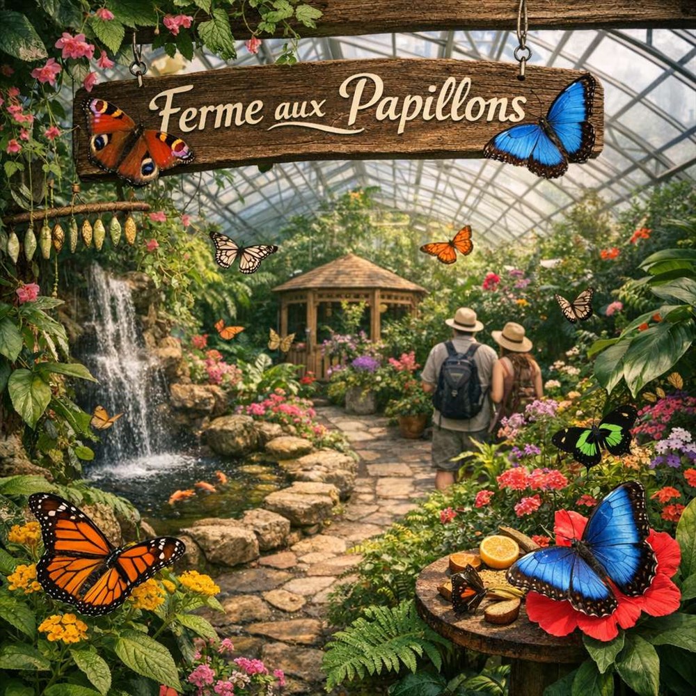 Idée d’activité en Normandie : visitez une serre à papillons pour une aventure magique