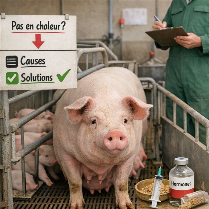 Pourquoi une truie ne revient pas en chaleur ? Causes et solutions