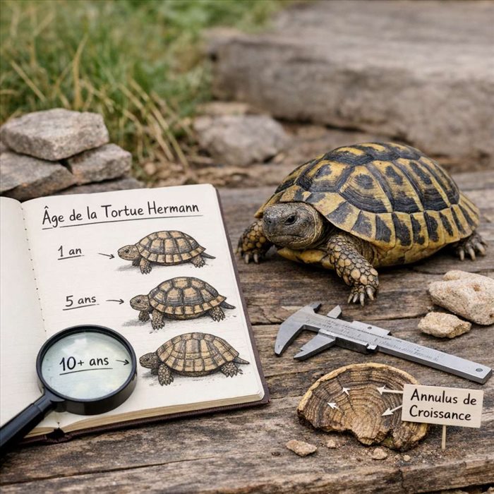 Comment déterminer l'âge d'une tortue Hermann ? Guide complet
