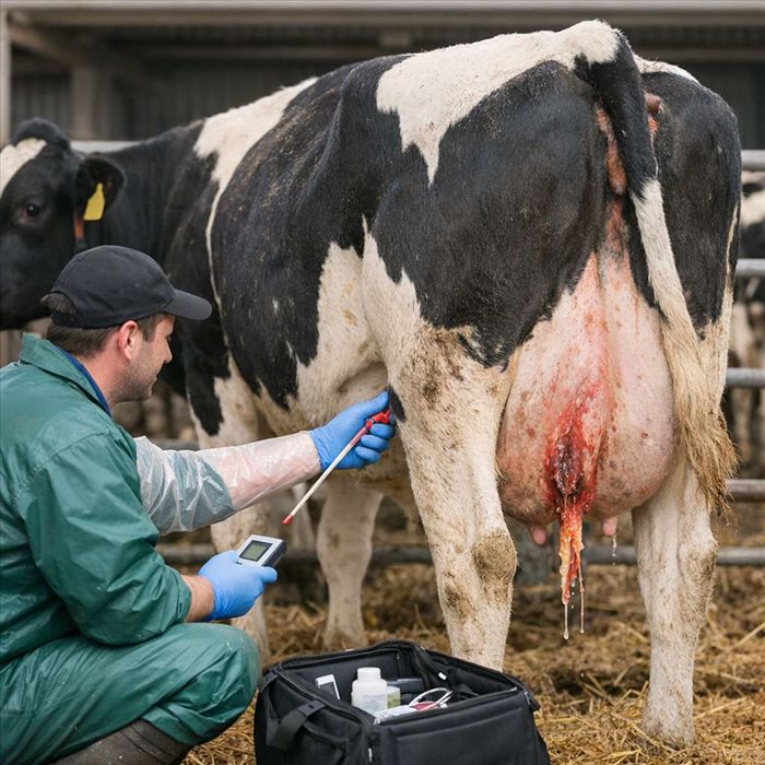 Mérite après vêlage chez la vache : comment la diagnostiquer 