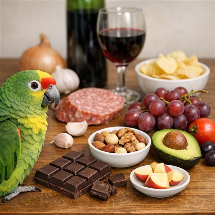 Aliments toxiques pour un perroquet : guide complet