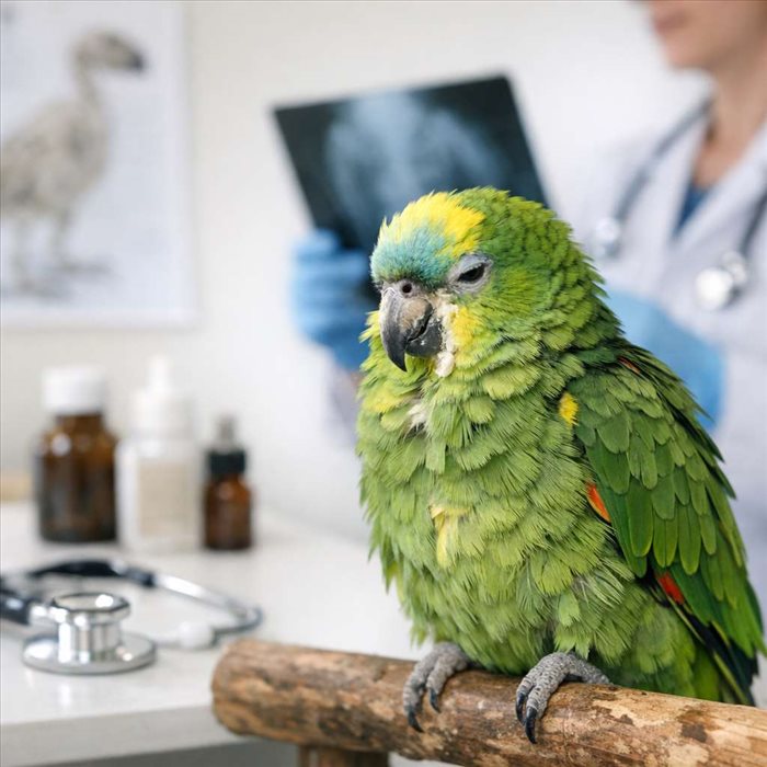 Psittacose chez le perroquet : causes, symptômes et traitement