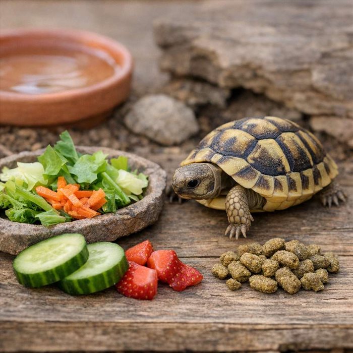 Comment nourrir un bébé tortue Hermann : conseils et aliments