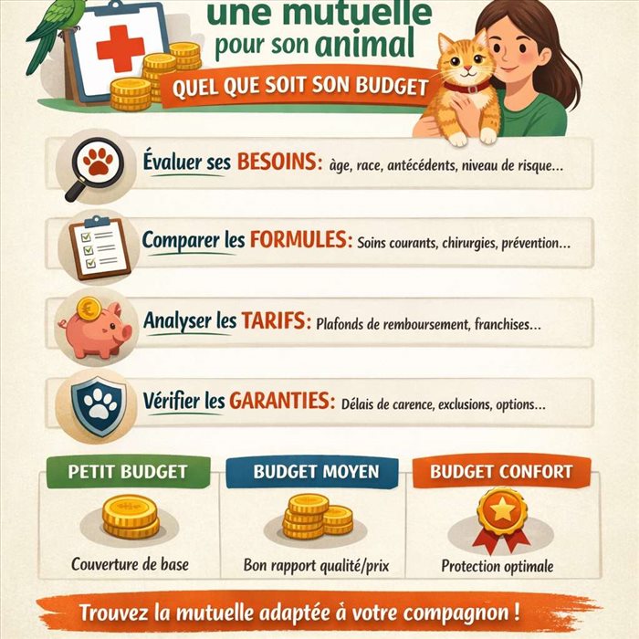 Bien choisir une mutuelle pour son animal, quel que soit son budget