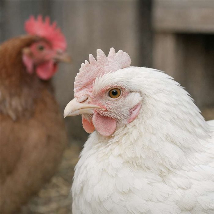 Crête pâle chez la poule : causes, signes et solutions
