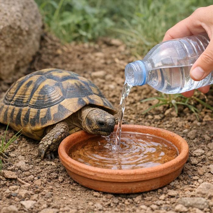 Comment donner à boire à une tortue de terre ? Guide pratique