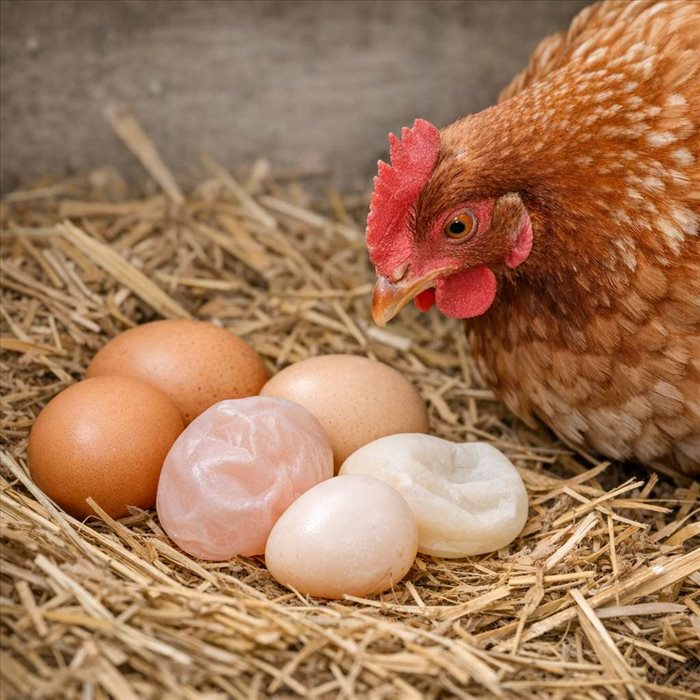 Pourquoi une poule pond-elle des œufs à coquille molle ?