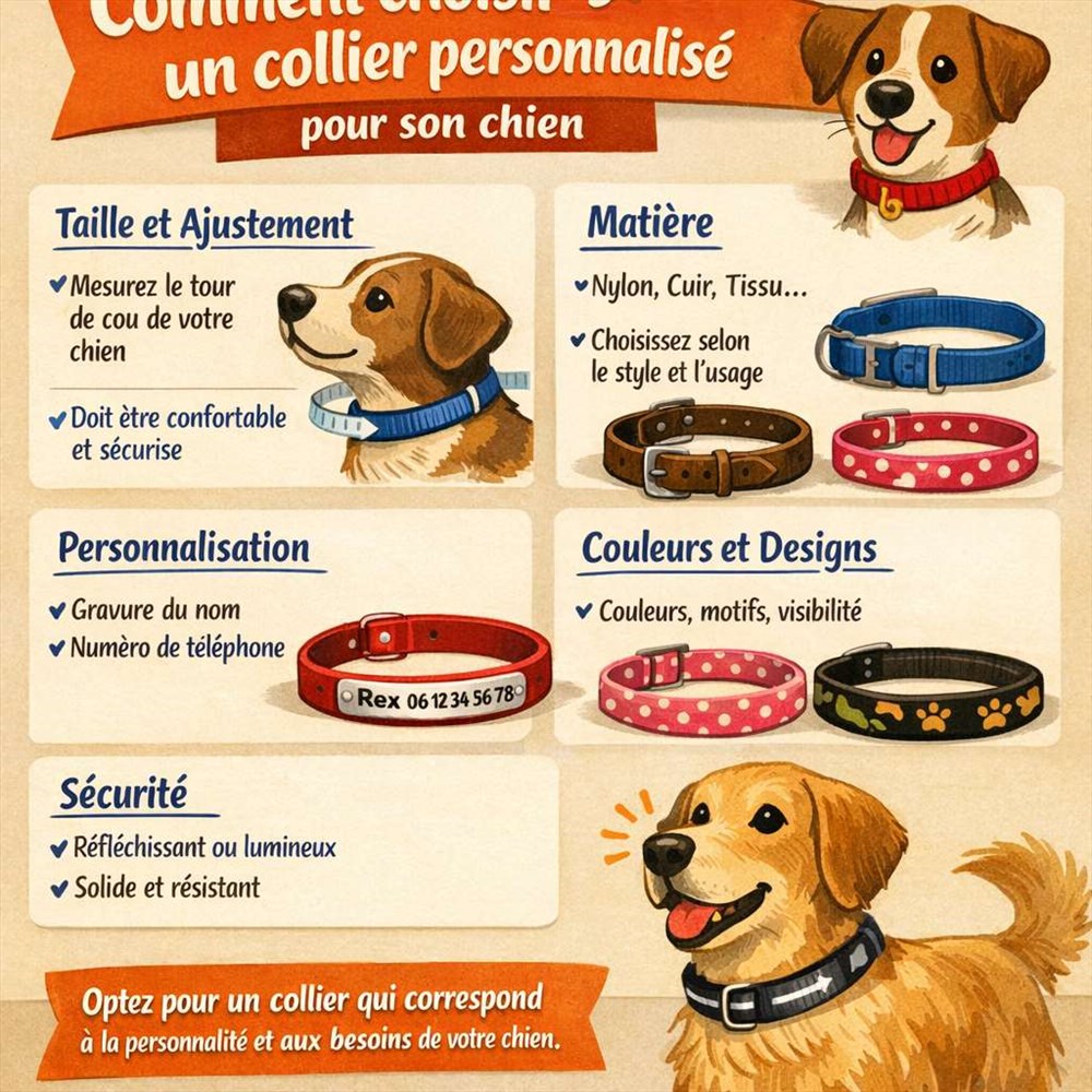 Comment choisir un collier personnalisé pour son chien ?