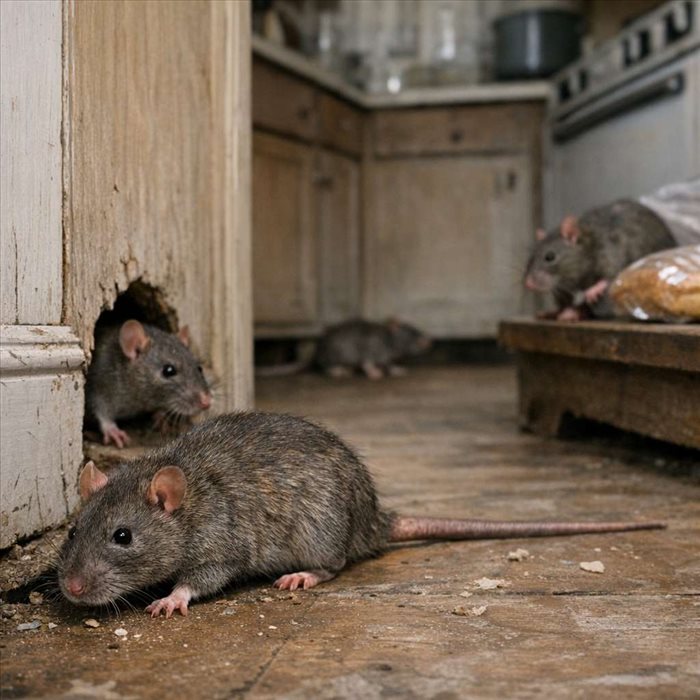 À quelle vitesse les rats envahissent-ils une maison ?